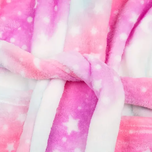 Peignoir enfant à capuche en flanelle douce – motif mignon et chaud