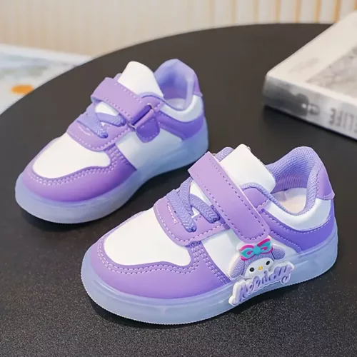 Sneakers LED fille à motif Hello Kitty – baskets lumineuses rechargeables