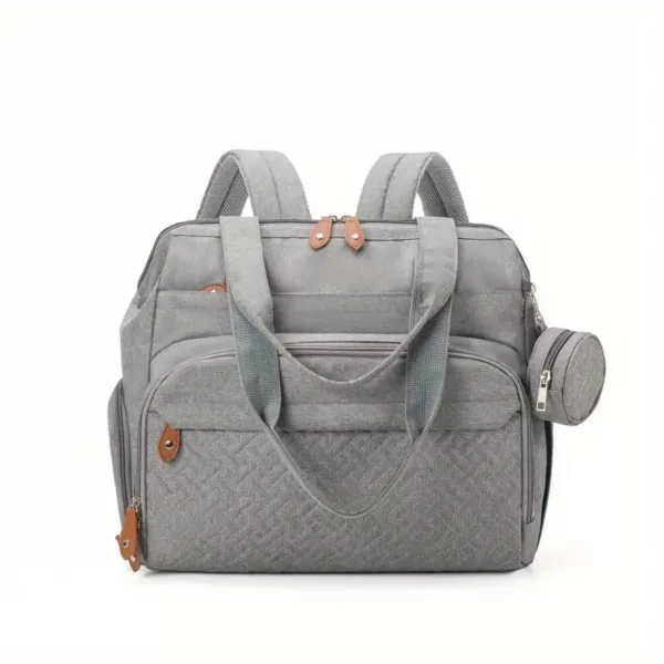 Sac à dos maman isotherme multifonction en tissu Oxford – compartiments pratiques