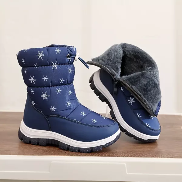 Bottes d’hiver enfant doublées polaire imperméables antidérapantes confortables