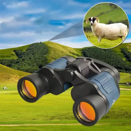 Jumelles 8x35 HD à prisme – optique claire avec revêtement antireflet rouge