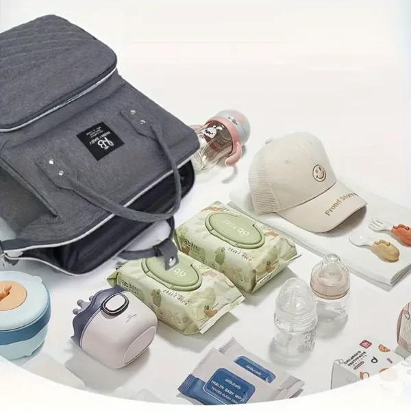 Sac à dos à langer multifonction bébé – Compartiments isothermes et résistants