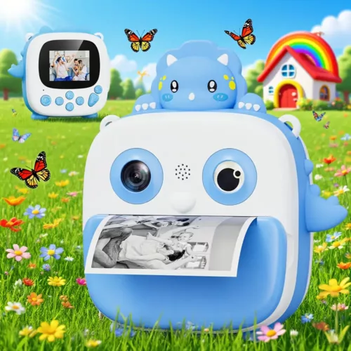 Appareil photo instantané enfant 1080P avec impression et carte 32 Go – Jouet ludique