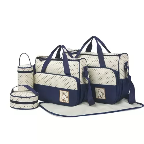 Lot de 5 sacs à langer multifonction – bandoulière pratique et grande capacité
