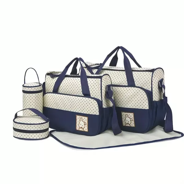 Lot de 5 sacs à langer multifonction – bandoulière pratique et grande capacité