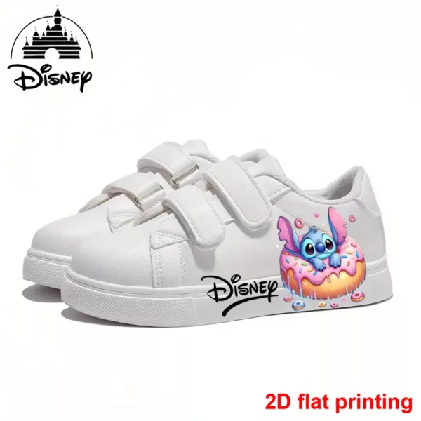 Baskets blanches casual Stitch style sport extérieur pour enfants