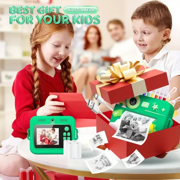 Appareil photo instantané enfant HD 1080p – caméra jouet avec impression photo