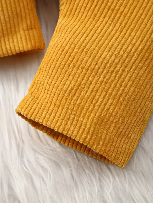 Ensemble 3 pièces bébé fille – barboteuse cœur, salopette velours, bandeau assorti