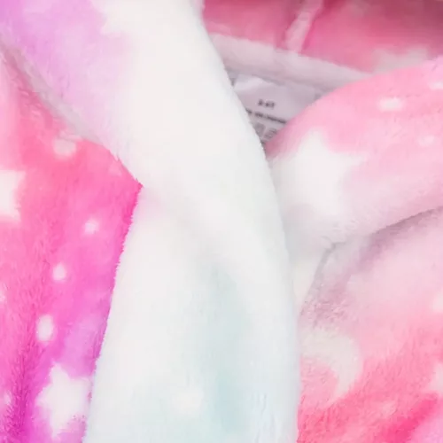Peignoir enfant à capuche en flanelle douce – motif mignon et chaud