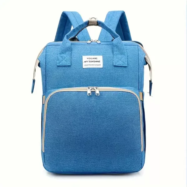 Sac à dos à langer multifonction imperméable – grandes poches et crochet poussette