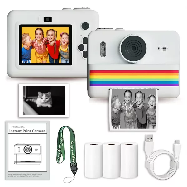 Appareil photo instantané pour enfants – imprimante intégrée et écran LCD