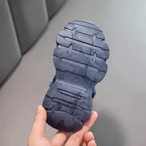 Bottes de neige fille fourrées polaire – montantes confort avec lacets élastiques