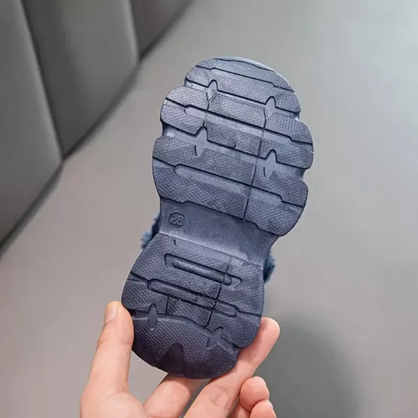 Bottes de neige fille fourrées polaire – montantes confort avec lacets élastiques