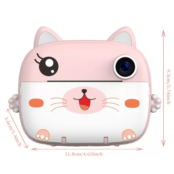 Appareil photo instantané enfant – numérique, rechargeable avec écran LCD