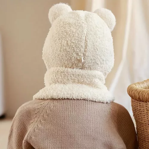 Ensemble bonnet et écharpe tricotés pour bébé – hiver doux 0 à 3 ans