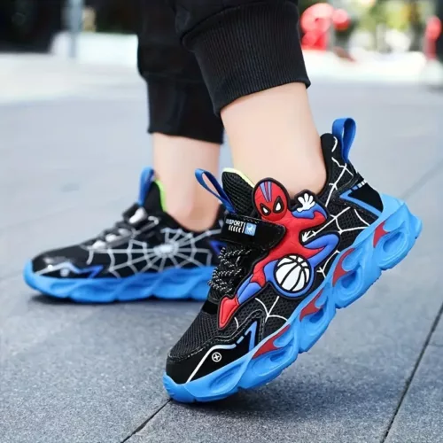 Baskets garçon Spider-Man – sneakers légères motif héros Marvel confortables