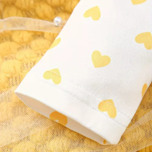 Ensemble 3 pièces bébé fille – barboteuse cœur, salopette velours, bandeau assorti