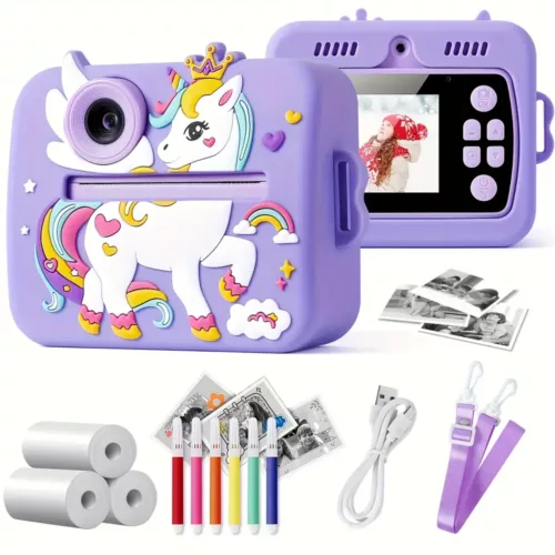 Appareil photo enfant instantané – caméra 48MP imprimante et vidéo intégrées