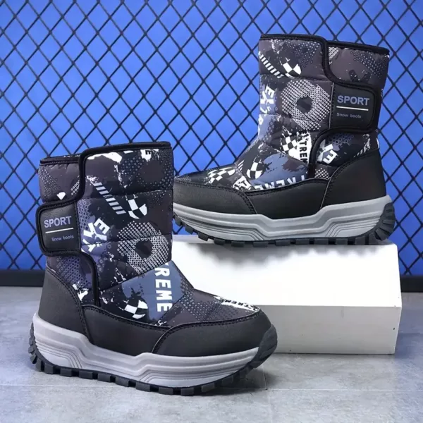 Bottes de neige enfant imperméables et chaudes – antidérapantes et confort outdoor