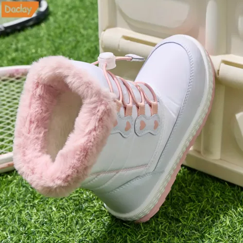 Bottes de neige montantes enfant imperméables – intérieur chaud et antidérapantes