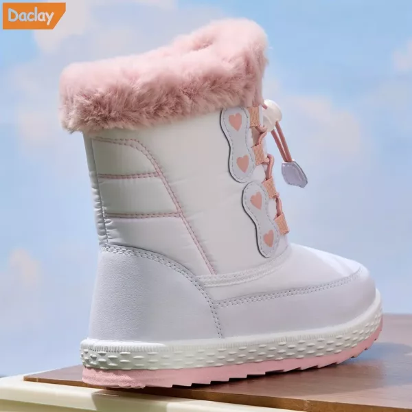 Bottes de neige montantes enfant imperméables – intérieur chaud et antidérapantes