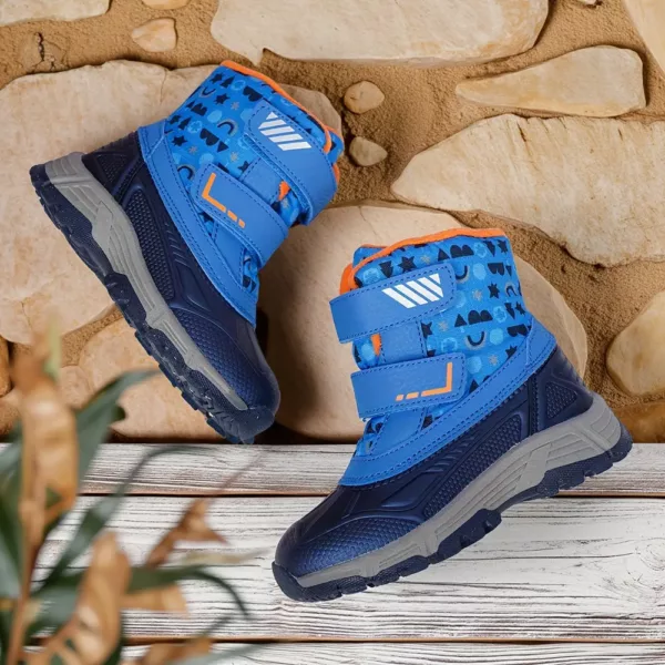 Bottes de neige enfant imperméables doublées chaud – idéales hiver et randonnée