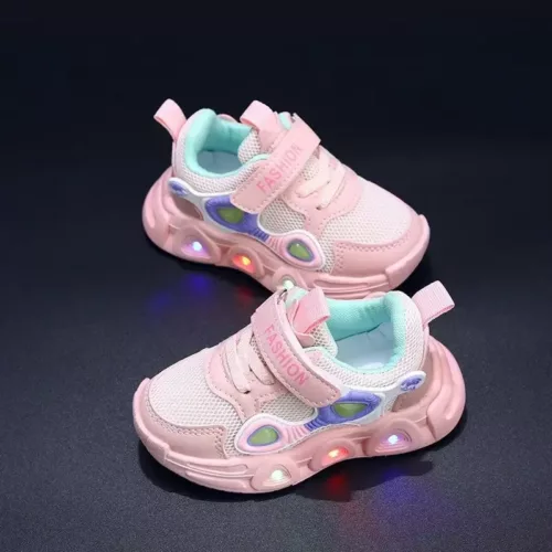 Baskets en maille respirante phosphorescentes – Semelle souple et confortables