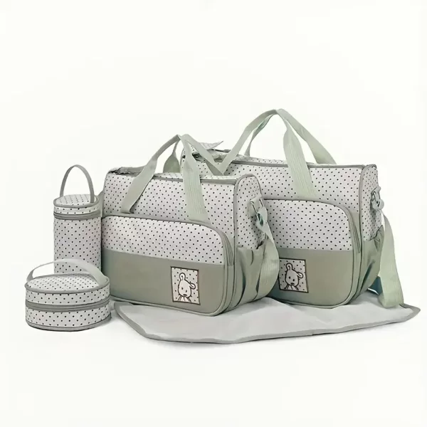 Lot de 5 sacs à langer multifonction – bandoulière pratique et grande capacité