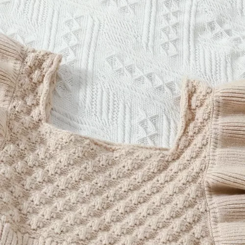 Body bébé fille à volants – épaules dénudées, style décontracté élégant