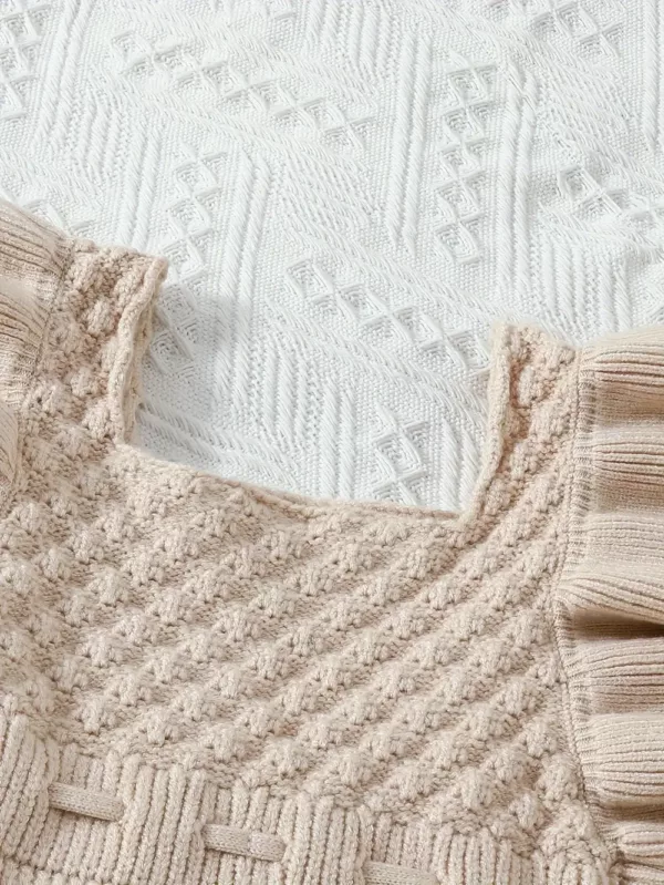 Body bébé fille à volants – épaules dénudées, style décontracté élégant