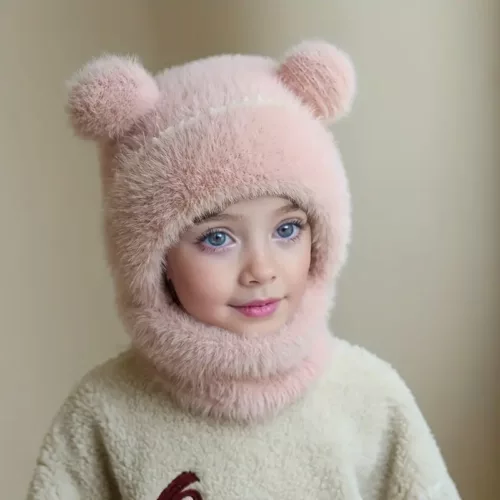Ensemble hiver enfant 3 pièces – bonnet, écharpe et cache-cou doux et chaud