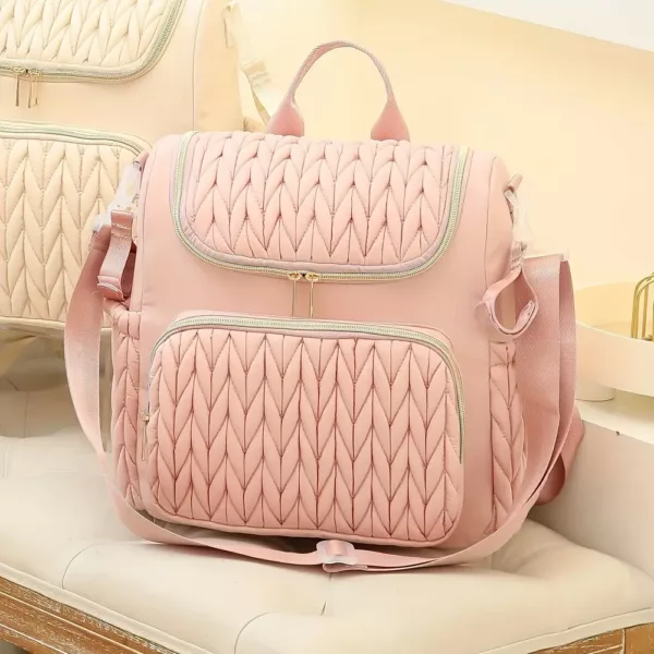 Sac à dos à langer multifonction – grande capacité et fixation poussette