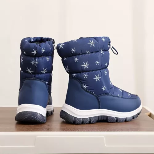 Bottes d’hiver enfant doublées polaire imperméables antidérapantes confortables