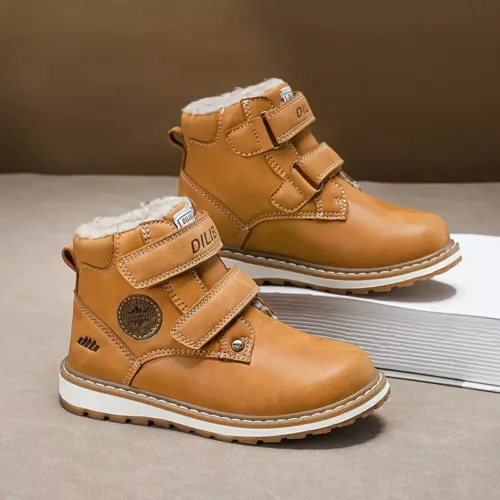 Bottes de neige enfant fourrées imperméables – antidérapantes et chaudes hiver