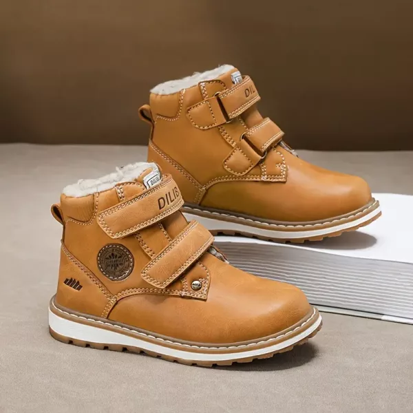Bottes de neige enfant fourrées imperméables – antidérapantes et chaudes hiver