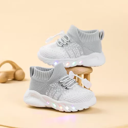 Baskets lumineuses fille – chaussures confort marche stylées 2025