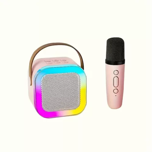 Mini haut-parleur Bluetooth avec changement de voix et lumière LED intégrée