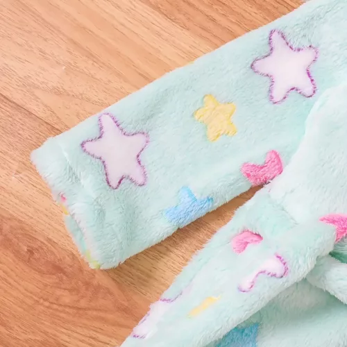 Peignoir enfant à capuche en flanelle ultra douce – motif fille amusant