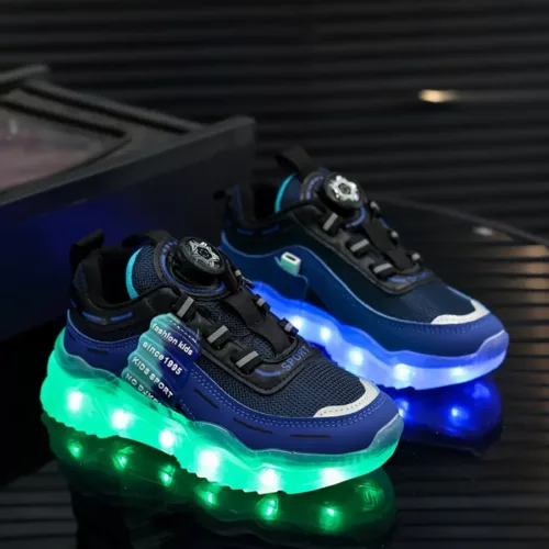 Baskets LED lumineuses rechargeables USB – semelle phosphorescente unisexe