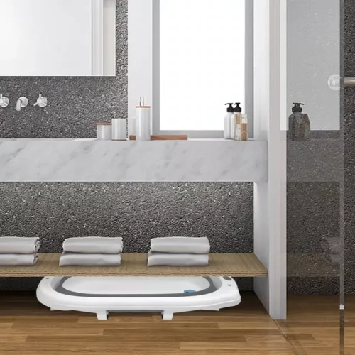 Bidet bébé pliable avec tapis amovible – bain ergonomique portable sécurisé