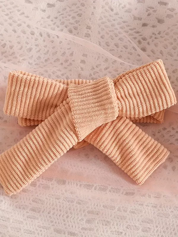 Ensemble naissance bébé fille en velours avec robe, haut volanté et bandeau