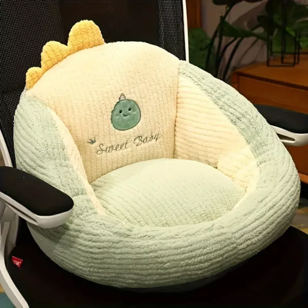 Coussin ergonomique en velours doux pour chaise de bureau ou siège d'étude