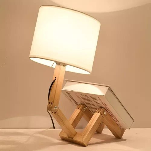 Support tablette en bois réglable avec bras flexible – usage lit ou canapé