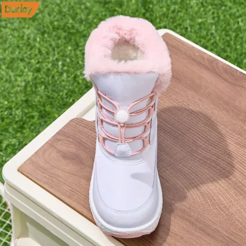 Bottes de neige montantes enfant imperméables – intérieur chaud et antidérapantes