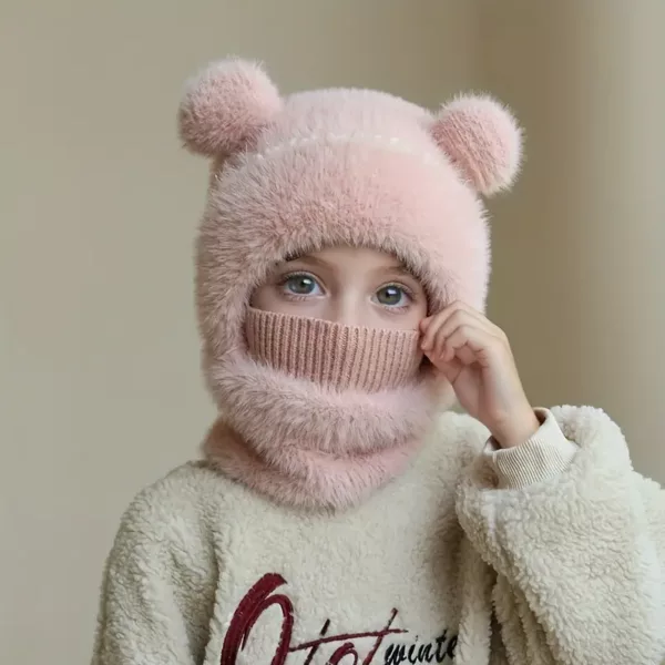 Ensemble hiver enfant 3 pièces – bonnet, écharpe et cache-cou doux et chaud