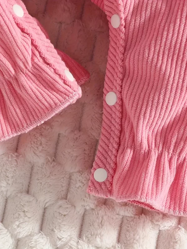 Body naissance bébé fille motif renard – tenue douce et mignonne pour nouveau-né