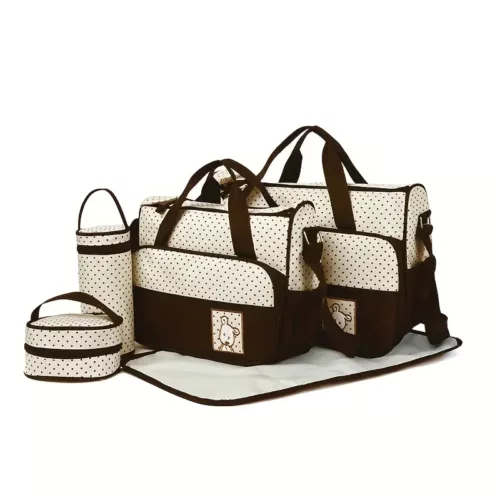 Lot de 5 sacs à langer multifonction – bandoulière pratique et grande capacité