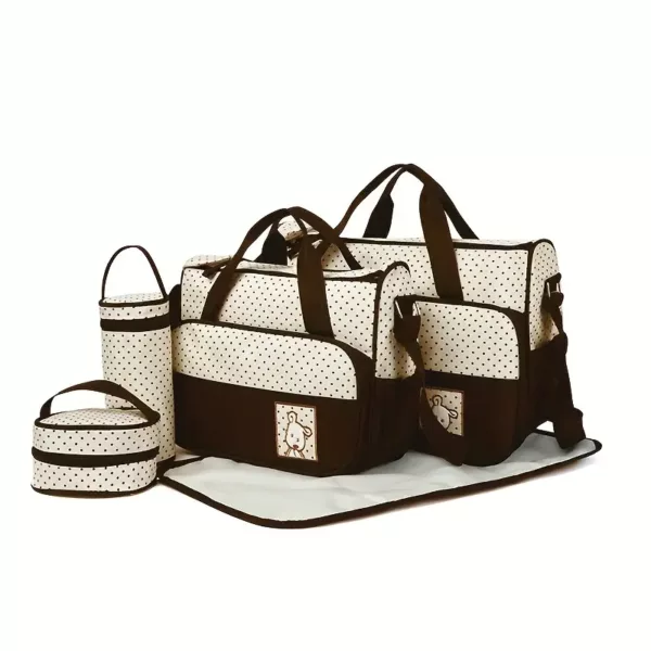 Lot de 5 sacs à langer multifonction – bandoulière pratique et grande capacité