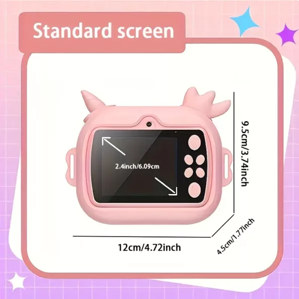Appareil photo instantané enfant avec impression thermique – licorne ludique 48MP
