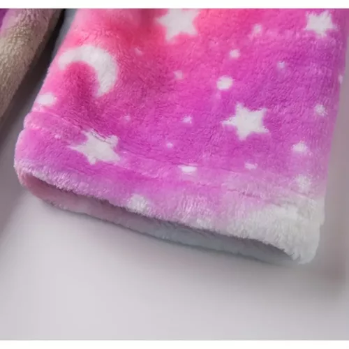 Peignoir enfant à capuche – motif dessin animé doux et confortable pour fille
